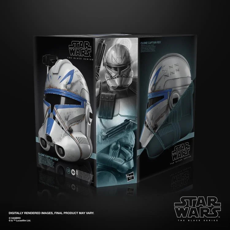 Pedido Casco Electrónico del Clone Captain Rex - Serie Star Wars: Ahsoka - Star Wars: The Black Series marca Hasbro escala real 1/1