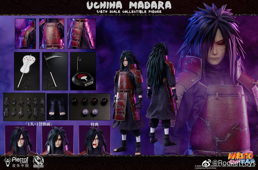 Pedido Figura Uchiha Madara - Naruto marca Rocket Toys ROC-005 escala 1/6