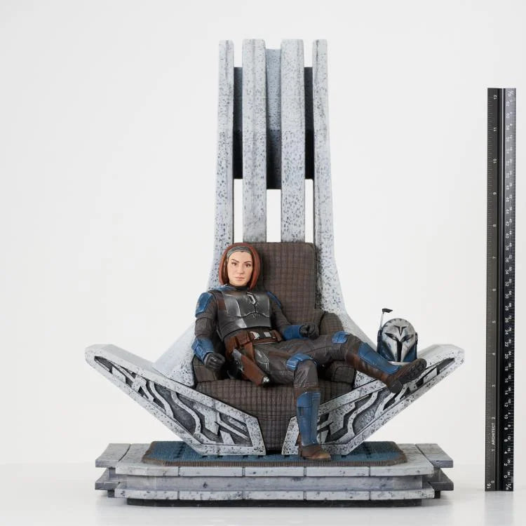 Preventa Estatua Bo-Katan on Throne (Edición limitada) (Resina) - The Mandalorian - Premier Collection marca Diamond Select Toys escala 1/7