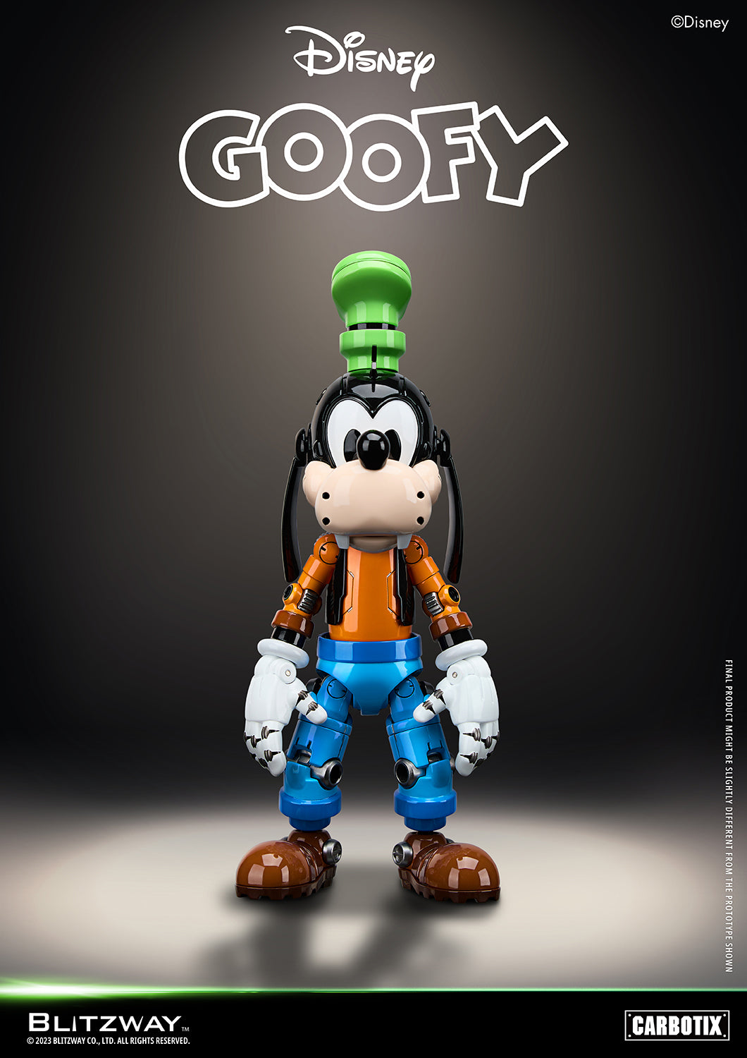 Preventa Figura Goofy (DIECAST) - Disney Carbotix Series marca Blitzway BW-CA-10504 (20.7 cm)