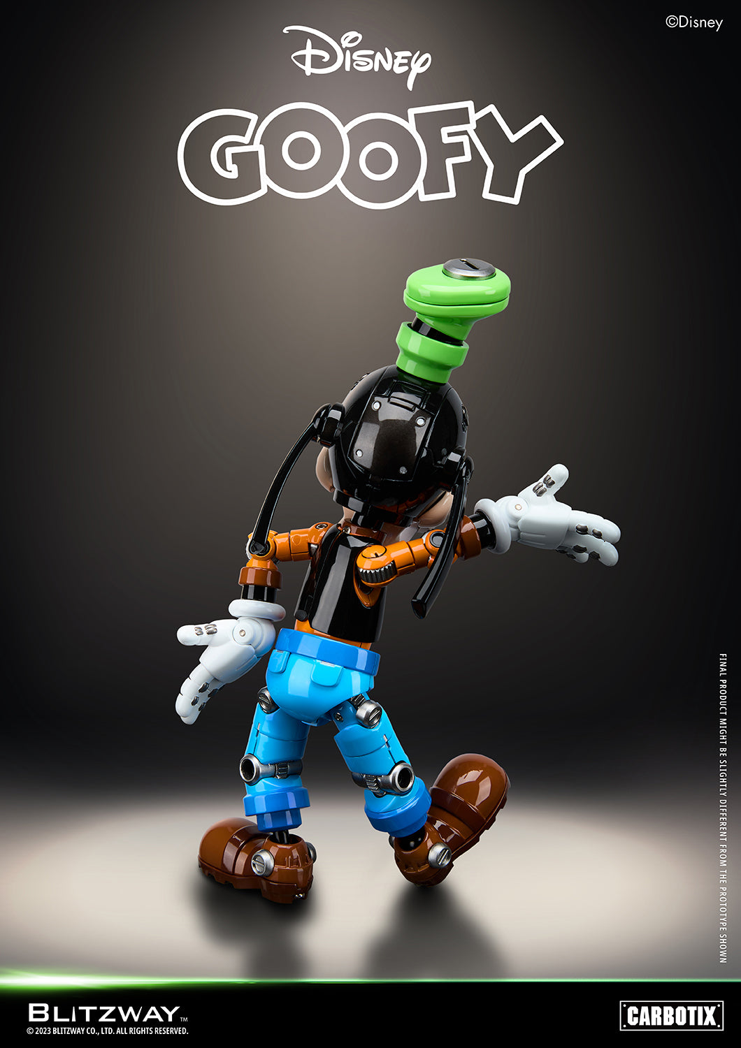 Preventa Figura Goofy (DIECAST) - Disney Carbotix Series marca Blitzway BW-CA-10504 (20.7 cm)