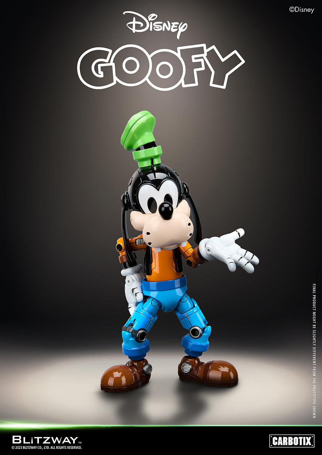 Preventa Figura Goofy (DIECAST) - Disney Carbotix Series marca Blitzway BW-CA-10504 (20.7 cm)