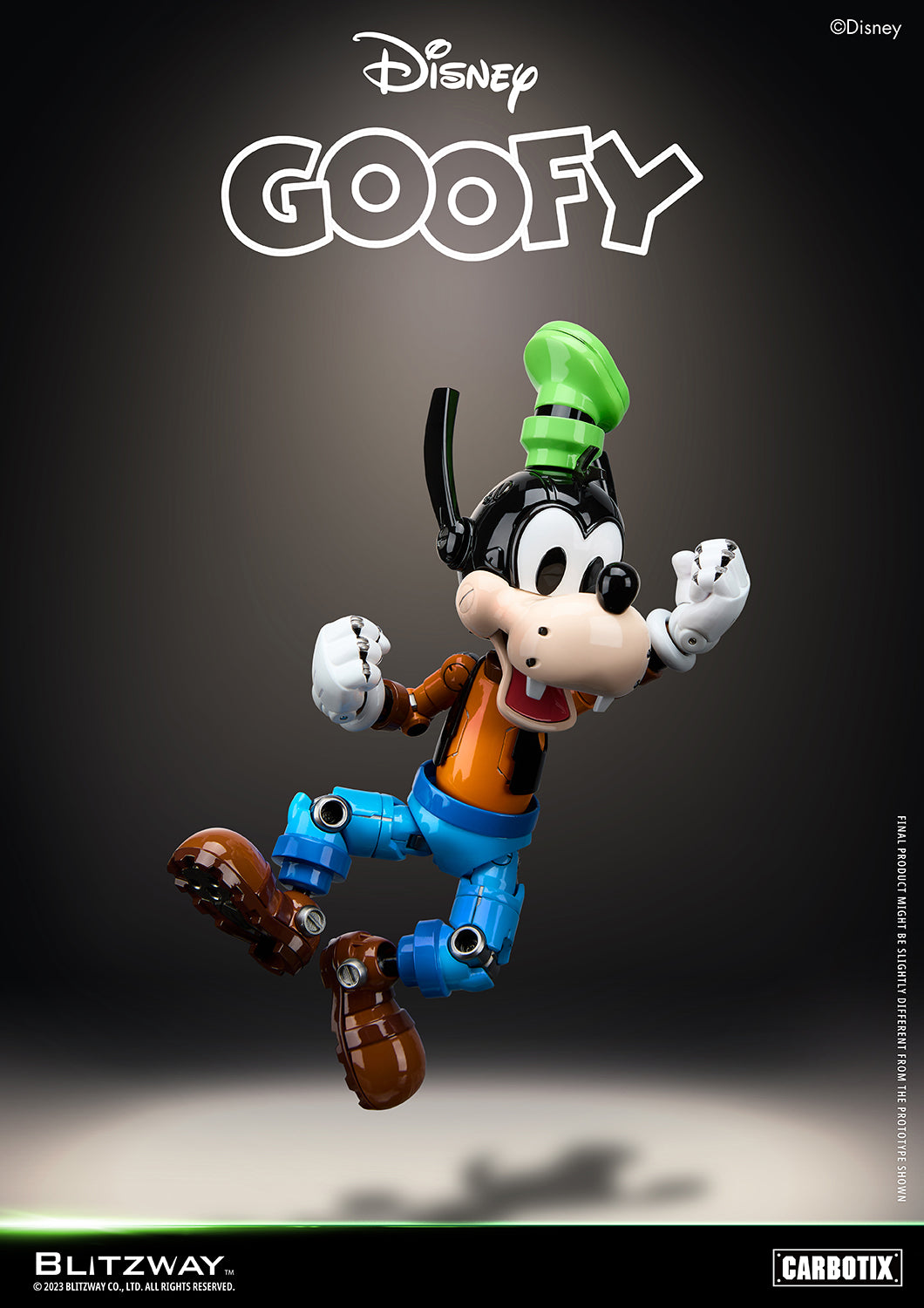 Preventa Figura Goofy (DIECAST) - Disney Carbotix Series marca Blitzway BW-CA-10504 (20.7 cm)