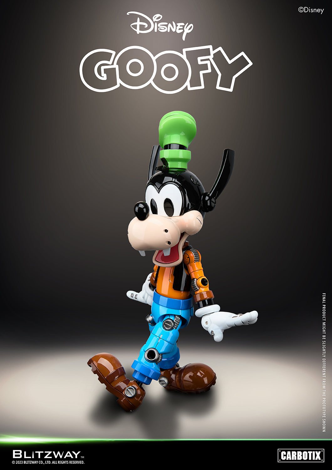 Preventa Figura Goofy (DIECAST) - Disney Carbotix Series marca Blitzway BW-CA-10504 (20.7 cm)