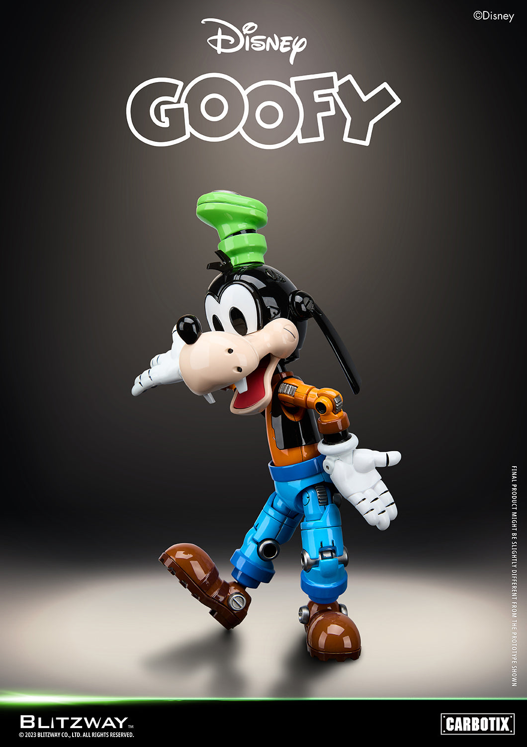 Preventa Figura Goofy (DIECAST) - Disney Carbotix Series marca Blitzway BW-CA-10504 (20.7 cm)