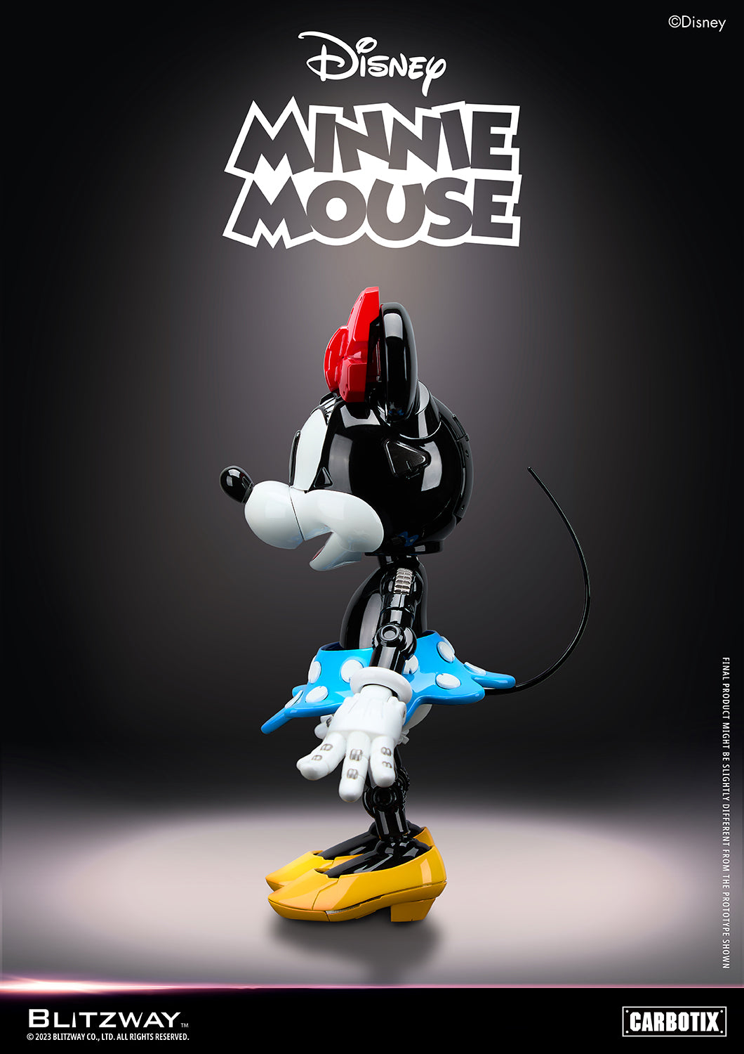 Preventa Figura Minnie Mouse (DIECAST) - Disney Carbotix Series marca Blitzway BW-CA-10505 (18.2 cm)