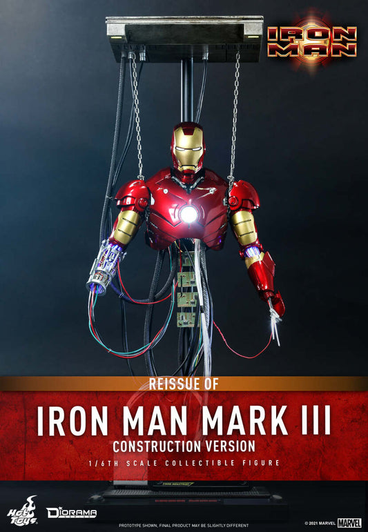 Pedido Diorama Iron Man Mark III (Construction Version) marca Hot Toys DS003 escala 1/6 (Relanzamiento)