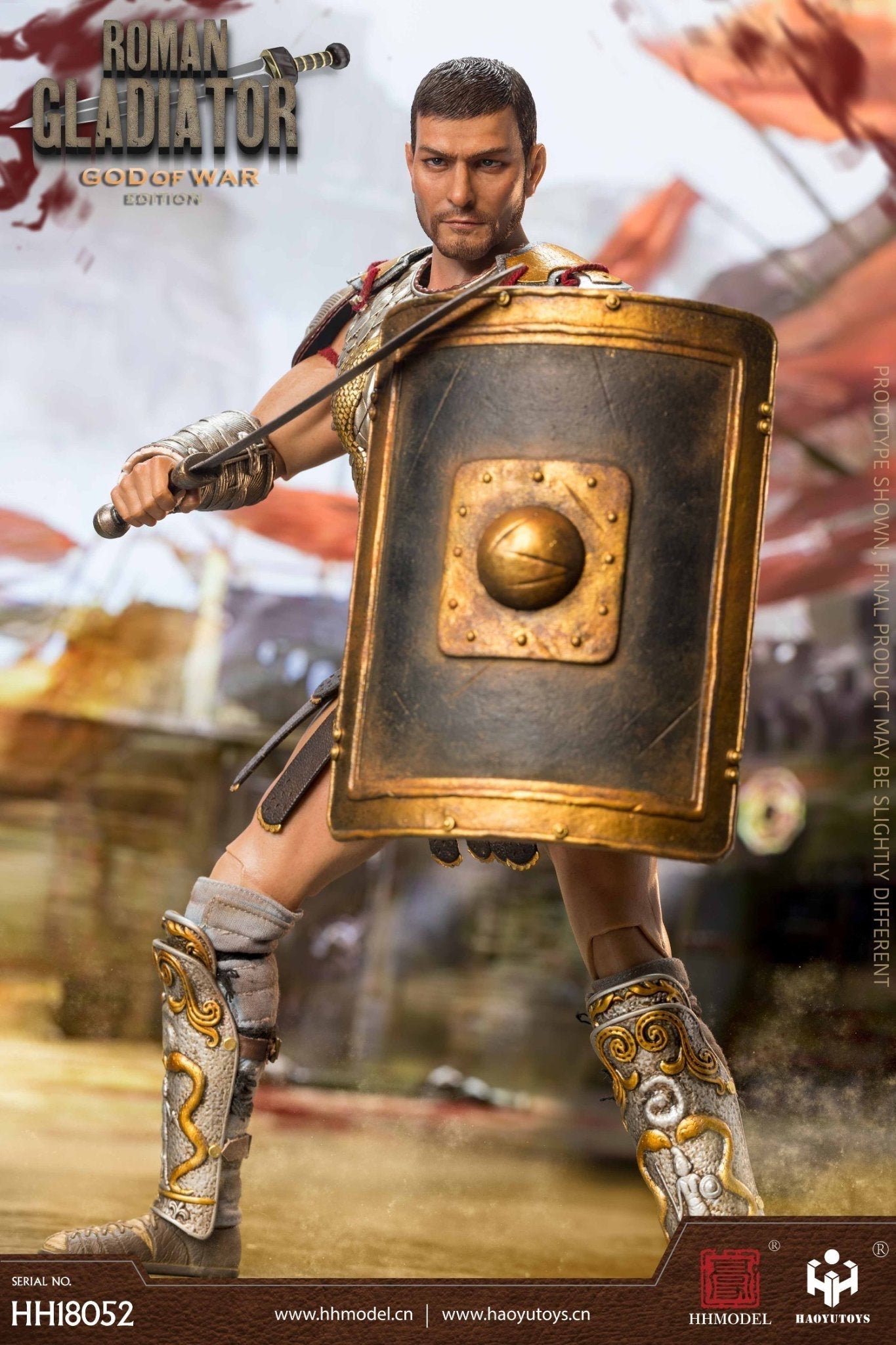 Pedido Figura Roman Gladiator (Ares version) marca HaoyuToys HH18052 escala 1/6 (BACK ORDER)