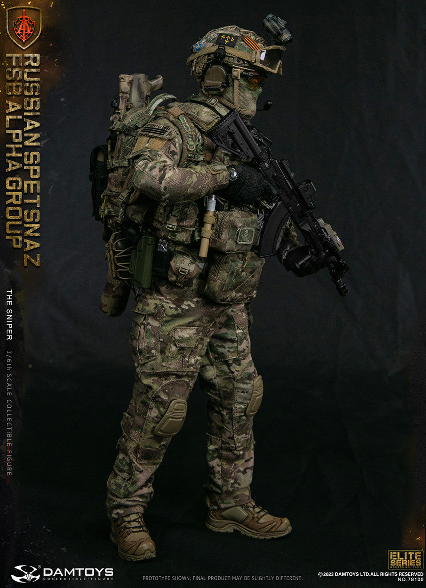 Preventa Figura The Sniper - Russian Spetsnaz FSB Alpha Group marca Damtoys 78100 escala 1/6