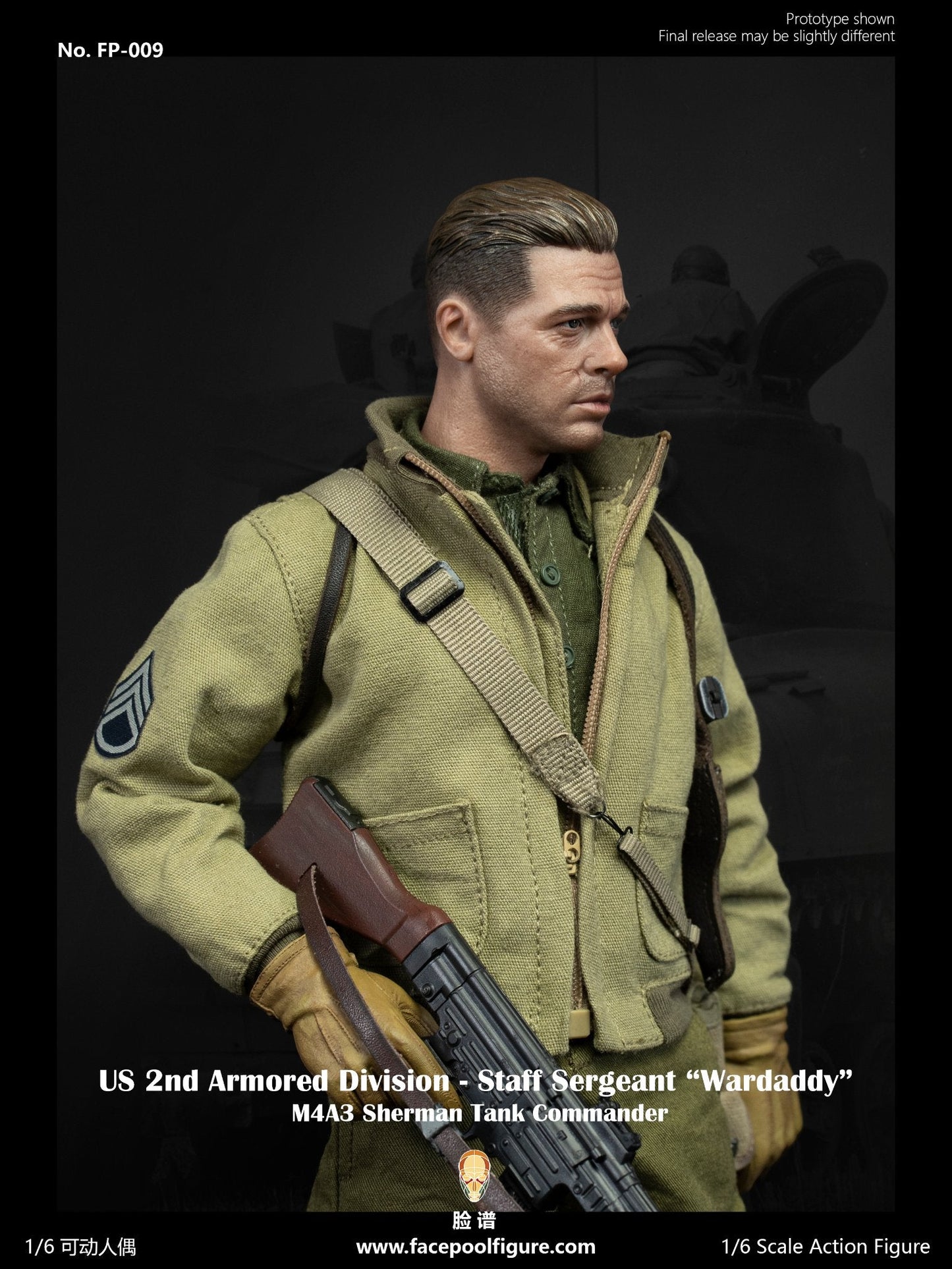 Pedido Figura Staff Sergeant (Regular Edition) - US 2nd Armored Division marca Facepoolfigure FP-009A escala 1/6