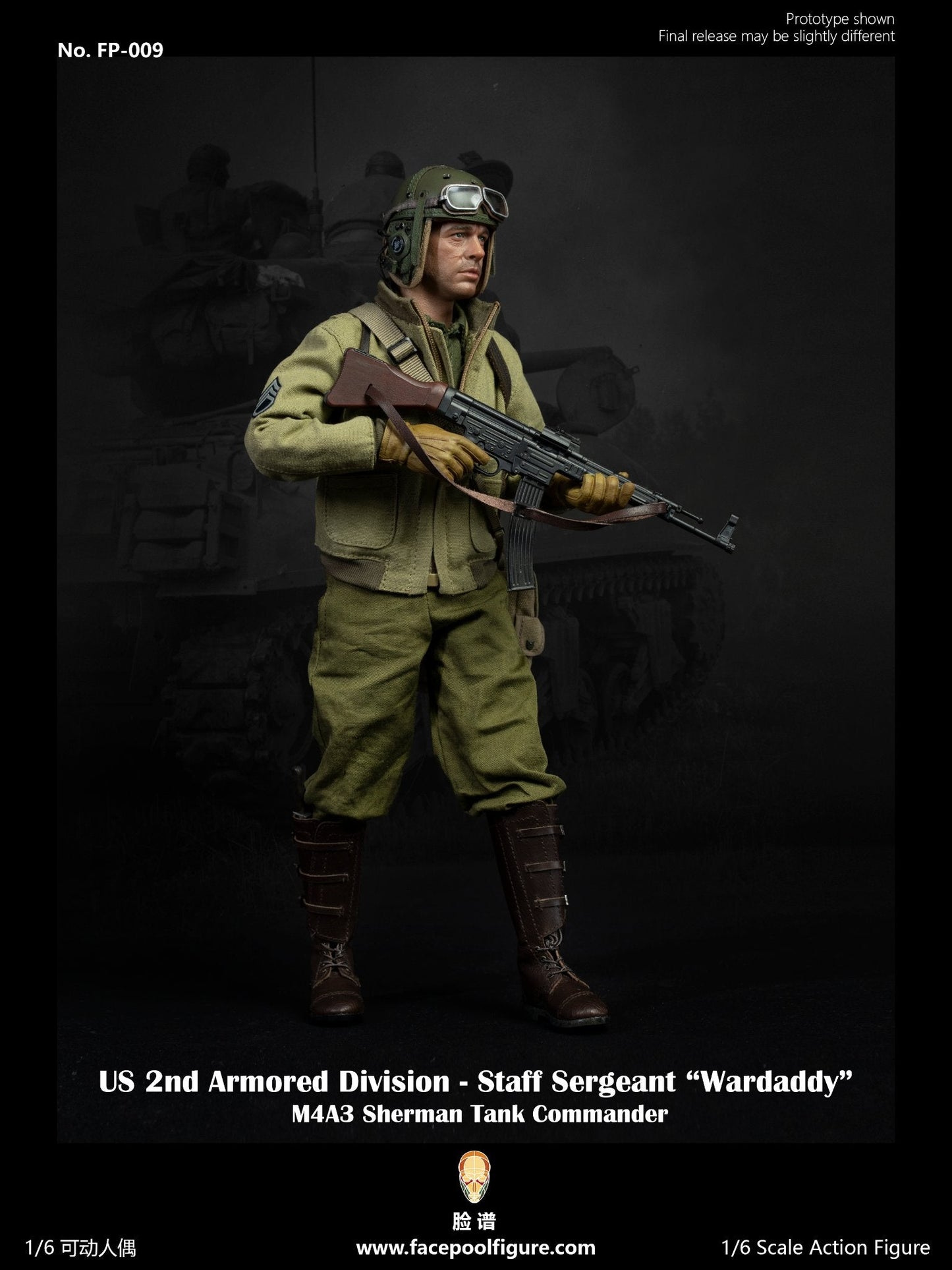 Pedido Figura Staff Sergeant (Regular Edition) - US 2nd Armored Division marca Facepoolfigure FP-009A escala 1/6