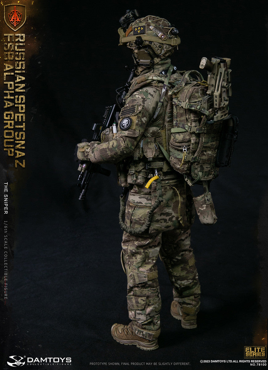 Preventa Figura The Sniper - Russian Spetsnaz FSB Alpha Group marca Damtoys 78100 escala 1/6