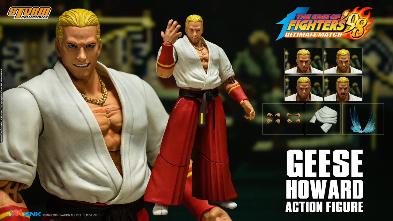 Pedido Figura Geese Howard - The King of Fighters '98 marca Storm Collectibles SKKF06 escala pequeña 1/12