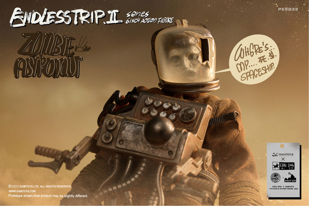 Preventa Figura Zombie Astronaut - Endless Trip 2 marca Damtoys X Coaldog PES033 escala pequeña 1/12 (ART TOY)