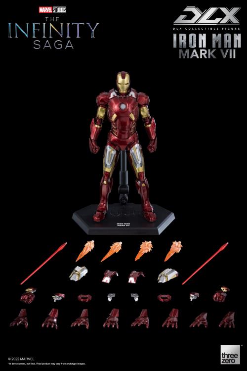 Pedido Figura DLX Iron Man Mark 7 - Avengers Infinity Saga marca Threezero 3Z0255 escala pequeña 1/12