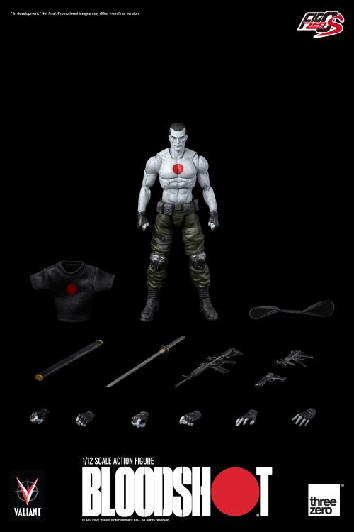 Pedido Figura Bloodshot - Valiant Comics - FigZero S marca Threezero 3Z0181 escala pequeña 1/12