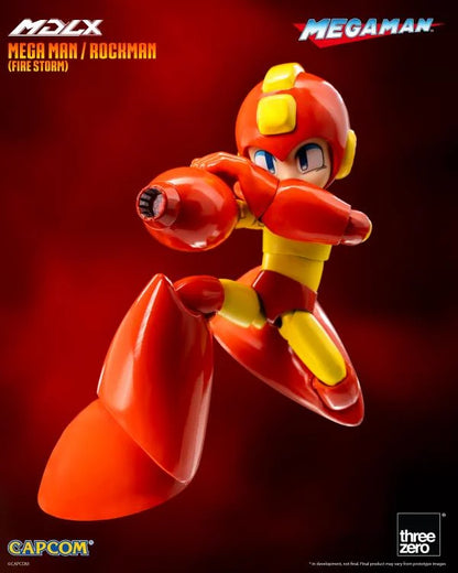 Preventa Figura MDLX Mega Man / Rockman (Fire Storm version) (Exclusive) marca Threezero 3Z0574 escala pequeña 1/12