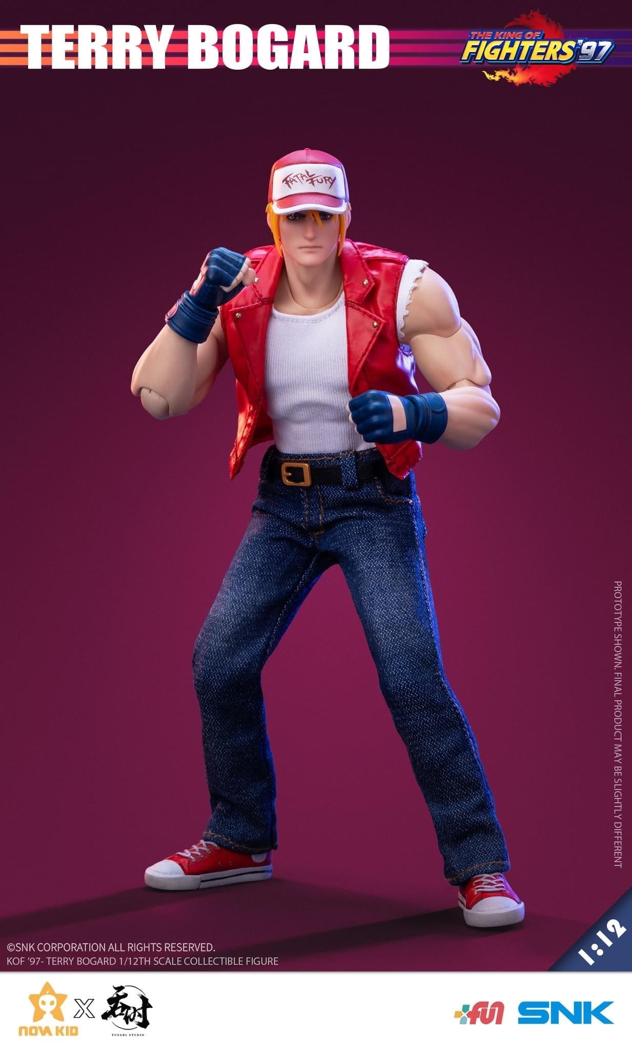 Preventa Figura Terry Bogard - The King of Fighters '97 marca Tunshi Studio SNK TS-XZZ-005 escala pequeña 1/12