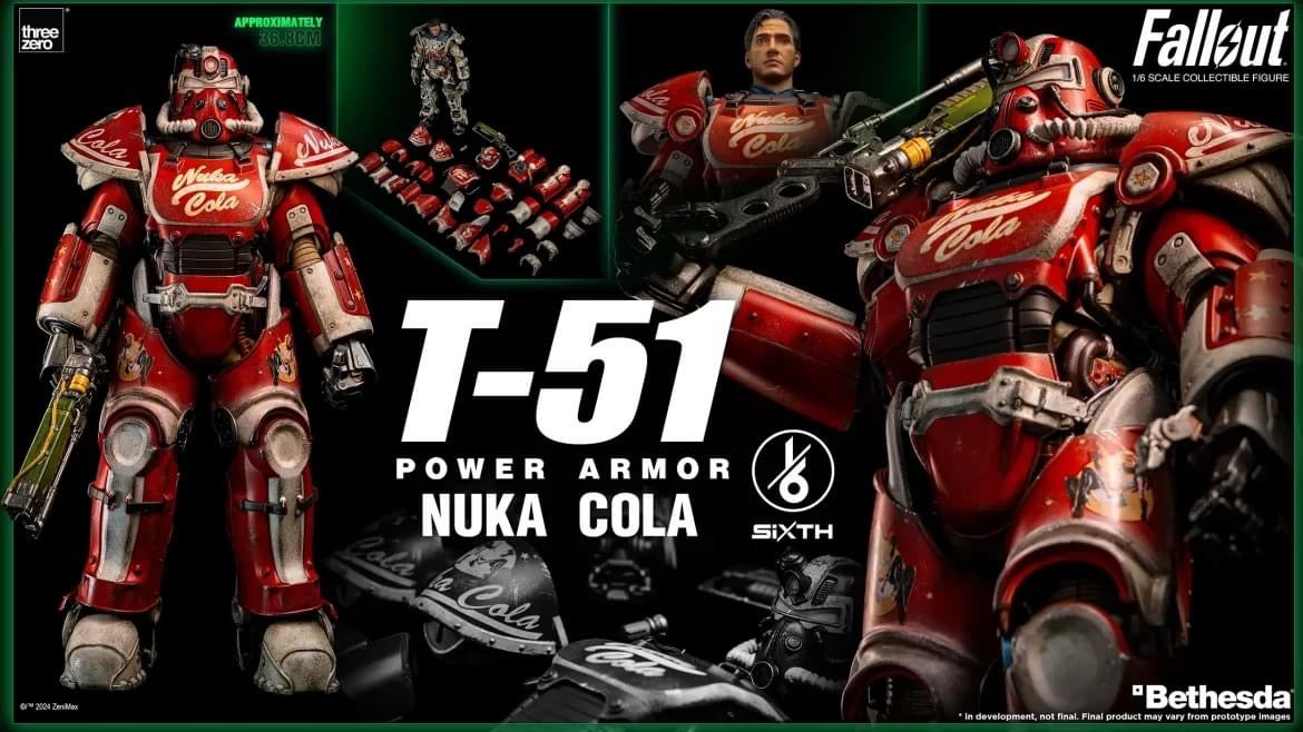 Preventa Figura T-51 (Nuka Cola) Power Armor - FALLOUT marca Threezero 3Z0773 escala 1/6