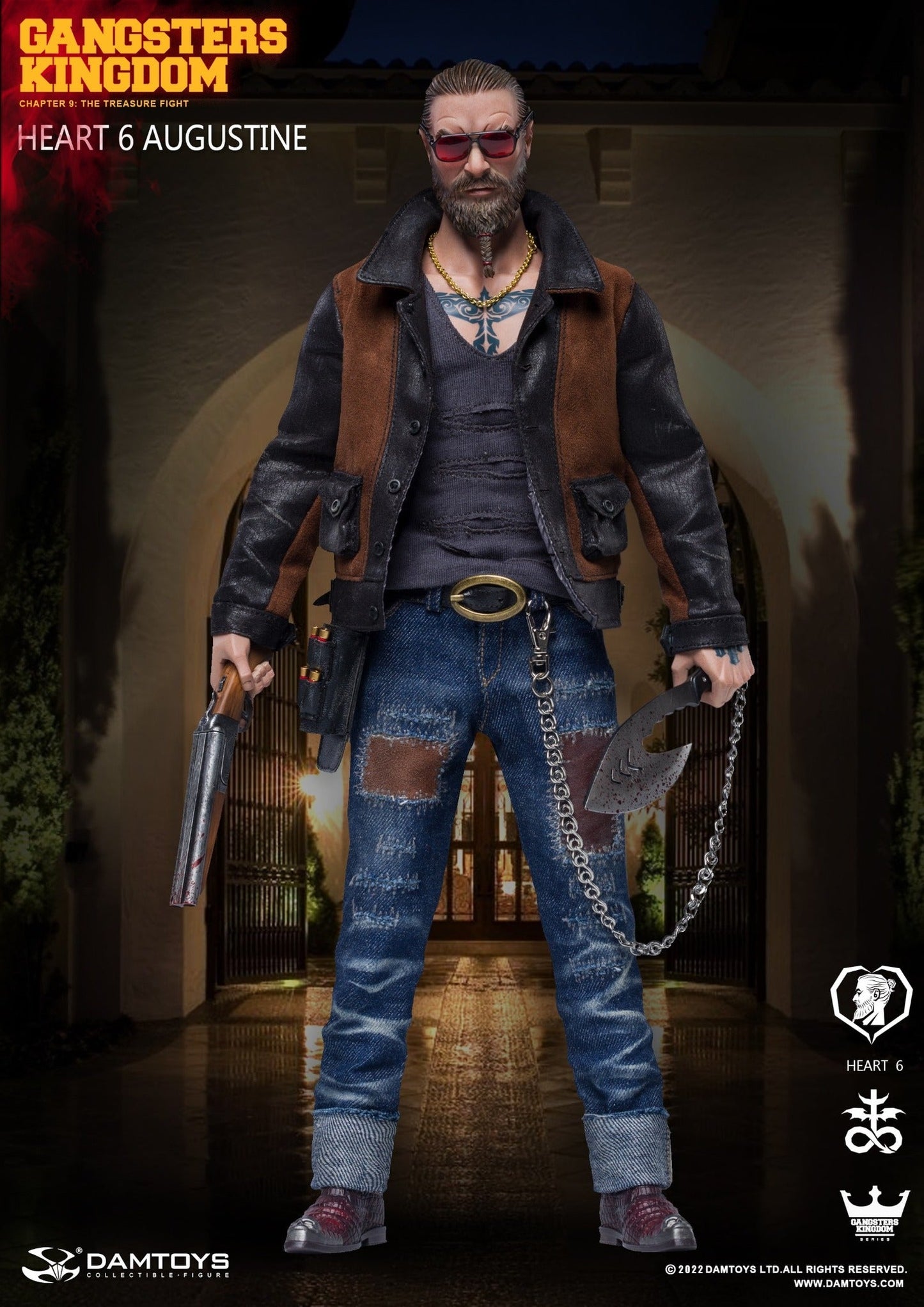 Pedido Figura Hearts 6 Augustine - Gangsters Kingdom marca Damtoys GK027 escala 1/6