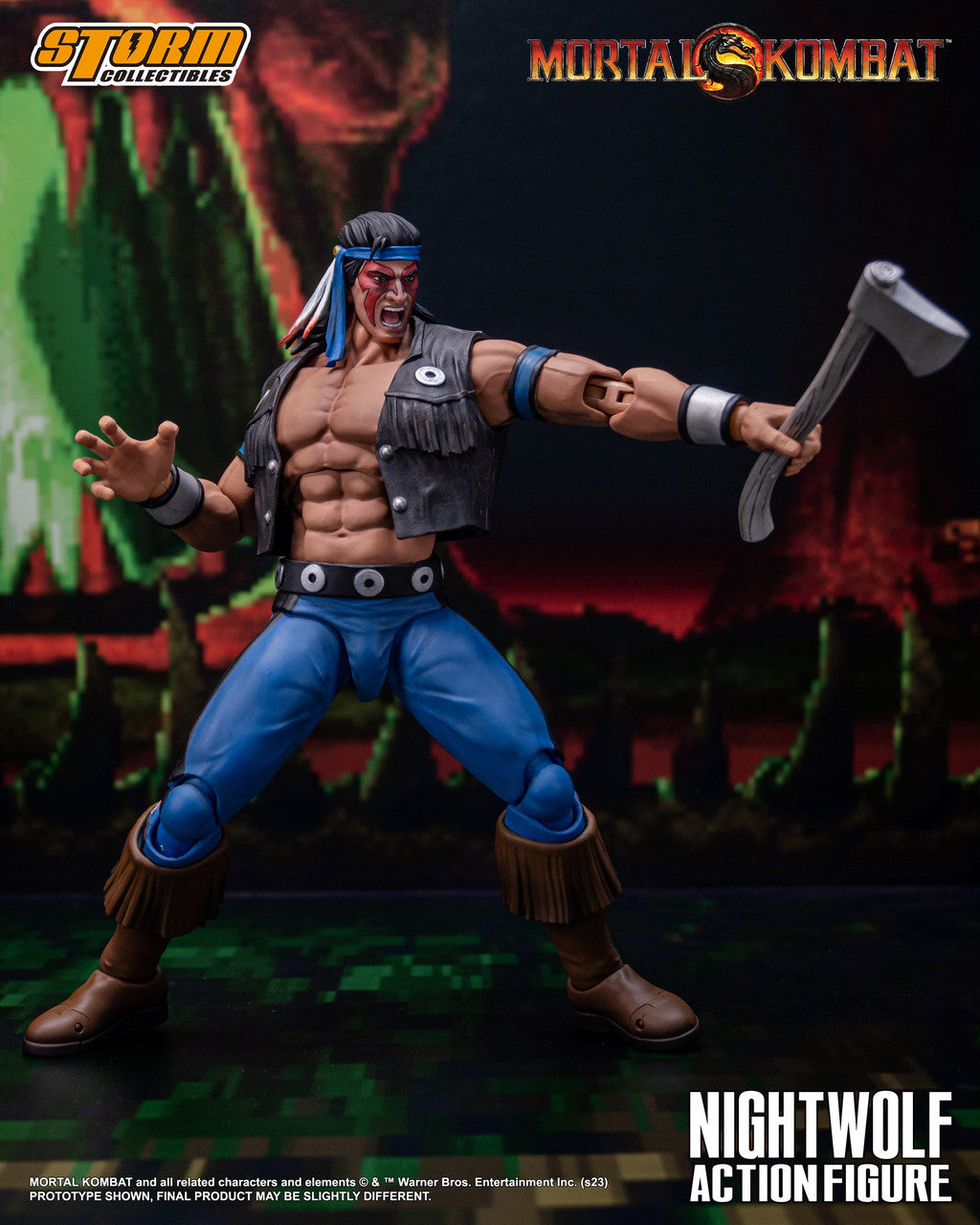 Pedido Figura Nightwolf - Mortal Kombat marca Storm Collectibles DCMK16 escala 1/12