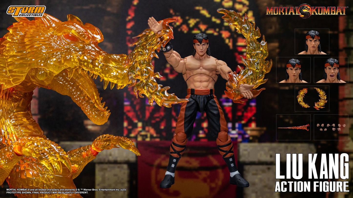 Pedido Figura Liu Kang y Dragon (Special Edition)- Mortal Kombat marca Storm Collectibles DCMK11 escala 1/12