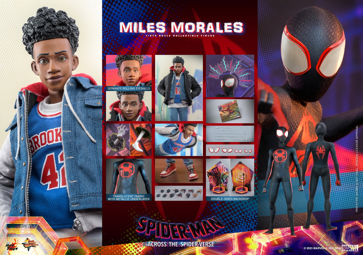 Preventa Figura Miles Morales - Spider-Man: Across the Spider-Verse marca Hot Toys MMS710 escala 1/6