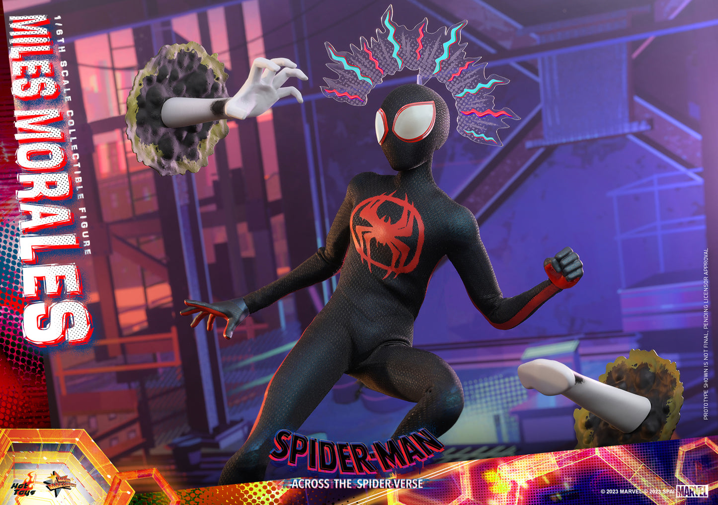 Preventa Figura Miles Morales - Spider-Man: Across the Spider-Verse marca Hot Toys MMS710 escala 1/6