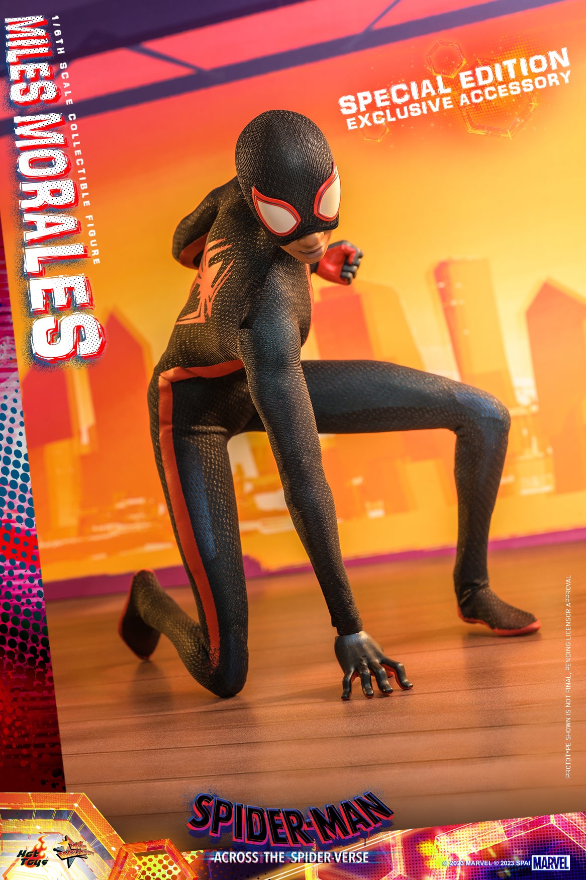 Preventa Figura Miles Morales - Spider-Man: Across the Spider-Verse marca Hot Toys MMS710 escala 1/6