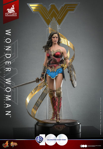 Preventa Figura WB100 WONDER WOMAN (EXCLUSIVA) marca Hot Toys MMS698 escala 1/6 (SOLO 7 DIAS DE PREVENTA)