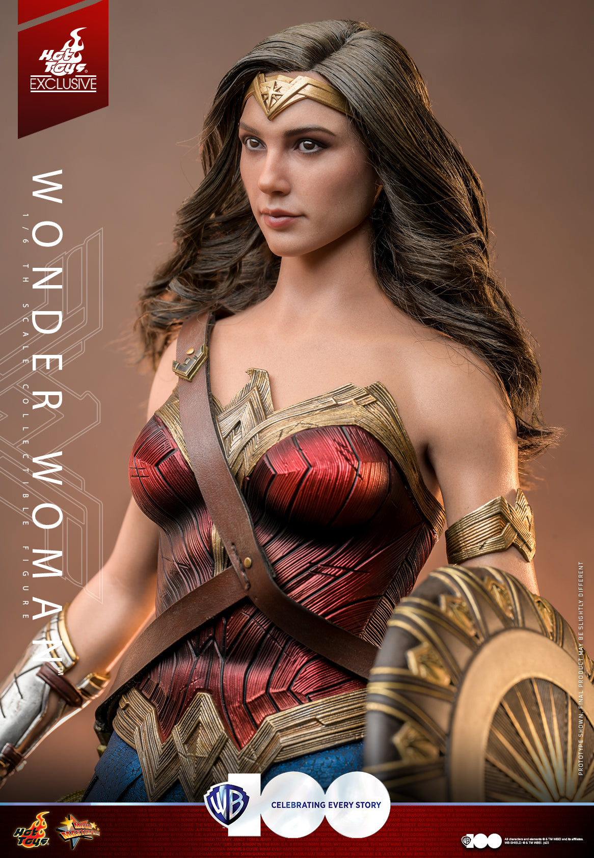 Preventa Figura WB100 WONDER WOMAN (EXCLUSIVA) marca Hot Toys MMS698 escala 1/6 (SOLO 7 DIAS DE PREVENTA)