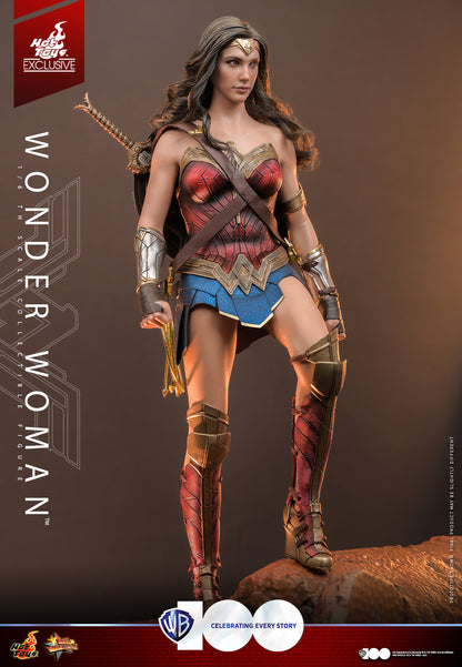 Preventa Figura WB100 WONDER WOMAN (EXCLUSIVA) marca Hot Toys MMS698 escala 1/6 (SOLO 7 DIAS DE PREVENTA)