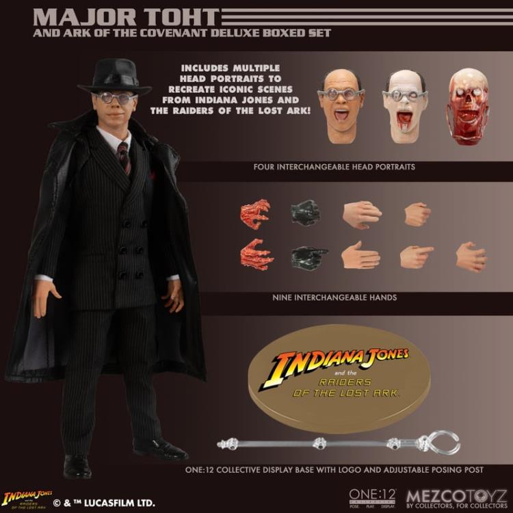 Preventa Figura Major Arnold Toht (Deluxe Boxed Set) - Raiders of the Lost Ark - One:12 Collective marca Mezco Toyz 77656 escala pequeña 1/12