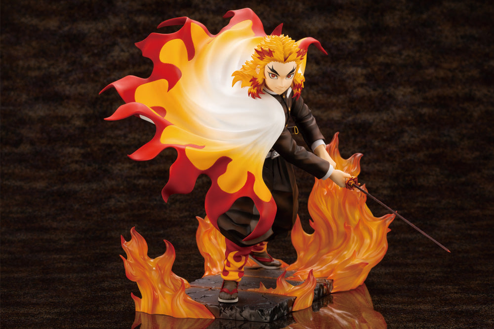 Pedido Estatua Kyoujurou Rengoku (Purgatory Anjuro) - Demon Slayer: Kimetsu No Yaiba - ArtFX J marca Kotobukiya escala 1/8