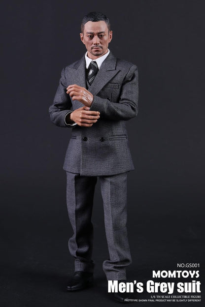 Pedido Set Traje gris de caballero marca MOMToys GS001 escala 1/6