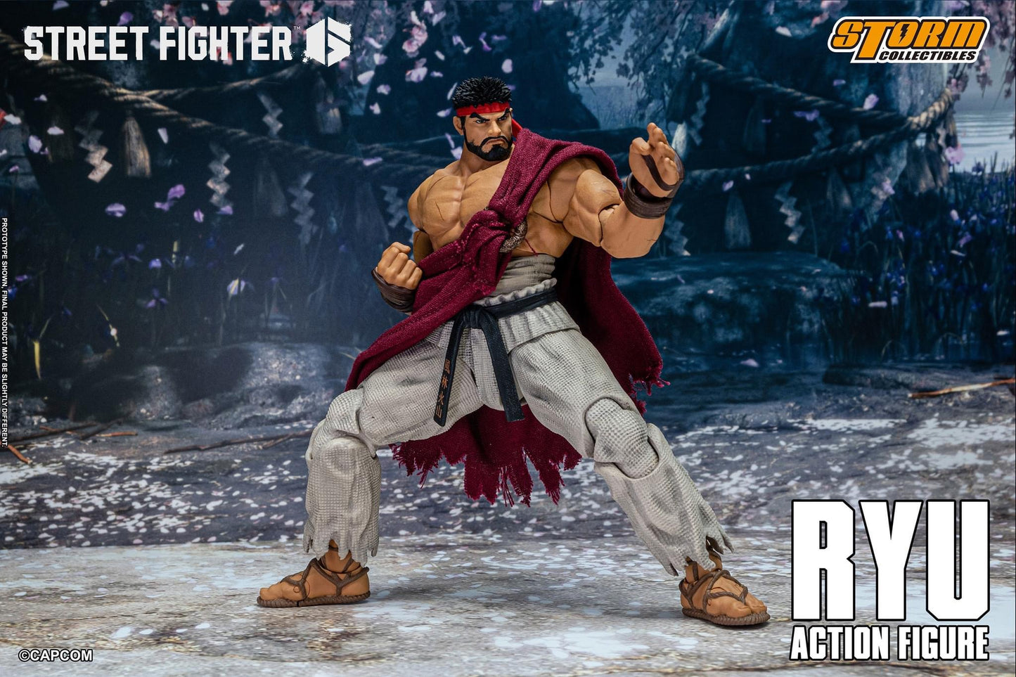 Preventa Figura RYU - Street Fighter 6 marca Storm Collectibles escala pequeña 1/12