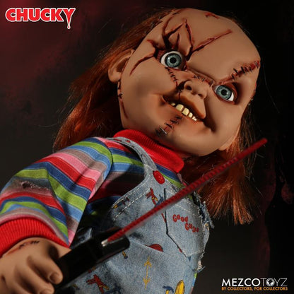 Pedido Figura Chucky (Talking / Parlante) - Bride of Chucky - Mezco Designer Serie marca Mezco Toyz 78003B escala 1/2 (38 cm)