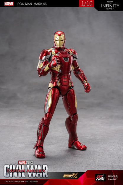 Pedido Figura Iron Man Mark 46 - Civil War Captain America marca ZD Toys escala pequeña 1/10 (18 cm)