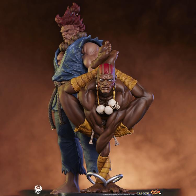 Preventa Set Estatuas Akuma & Dhalsim - Street Jam - Street Fighter marca PCS Collectibles escala 1/10