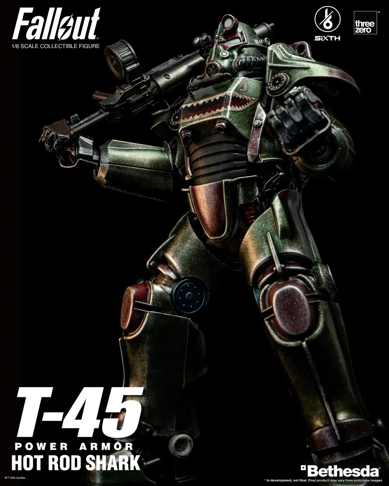 Pedido Figura T-45 (Hot Rod Shark) Power Armor - FALLOUT marca Threezero 3Z0774 escala 1/6