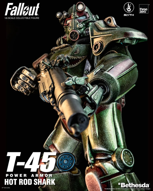 Preventa Figura T-45 (Hot Rod Shark) Power Armor - FALLOUT marca Threezero 3Z0774 escala 1/6