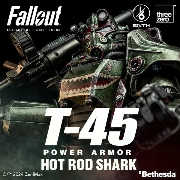 Pedido Figura T-45 (Hot Rod Shark) Power Armor - FALLOUT marca Threezero 3Z0774 escala 1/6