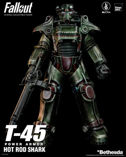 Pedido Figura T-45 (Hot Rod Shark) Power Armor - FALLOUT marca Threezero 3Z0774 escala 1/6