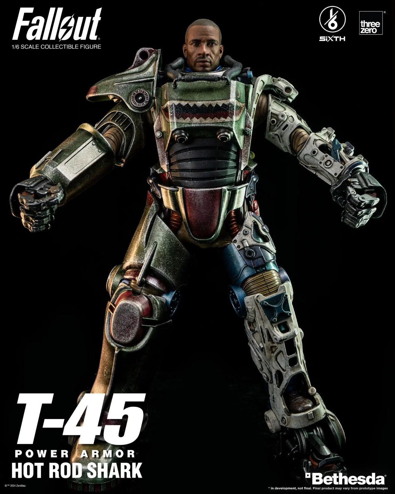 Pedido Figura T-45 (Hot Rod Shark) Power Armor - FALLOUT marca Threezero 3Z0774 escala 1/6