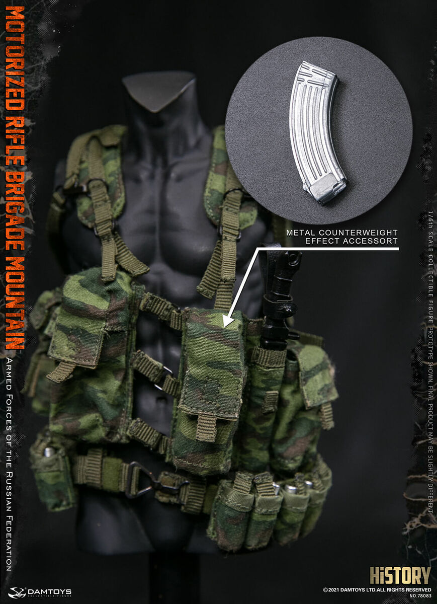 Pedido Figura Motorized Rifle Brigade Mountain - Armed Forces of the Russian Federation marca Damtoys 78083 escala 1/6 (BACK ORDER)