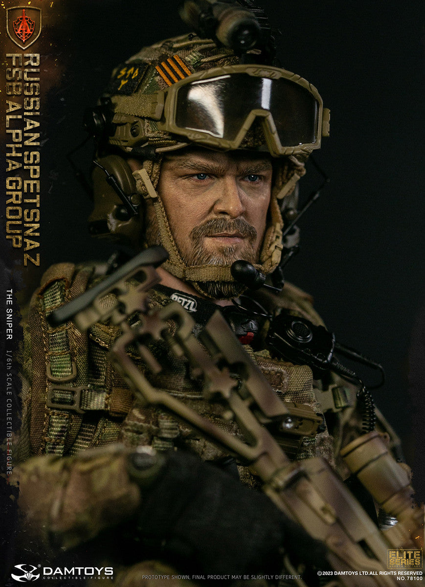 Preventa Figura The Sniper - Russian Spetsnaz FSB Alpha Group marca Damtoys 78100 escala 1/6