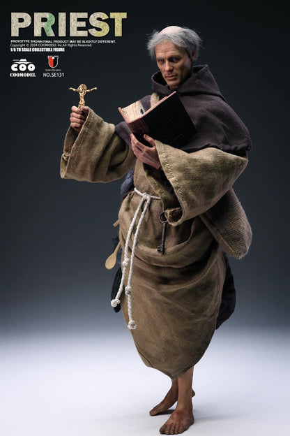 Preventa Figura Medieval Priest / Sacerdote Medieval - Series of Empires marca Coomodel SE131 escala 1/6