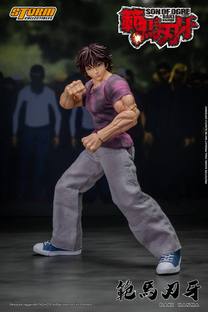 Preventa Figura Baki Hanma (Exclusive) - Baki Hanma: Son of Ogre marca Storm Collectibles KIBK05 escala pequeña 1/12