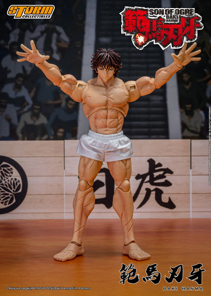 Preventa Figura Baki Hanma (Exclusive) - Baki Hanma: Son of Ogre marca Storm Collectibles KIBK05 escala pequeña 1/12