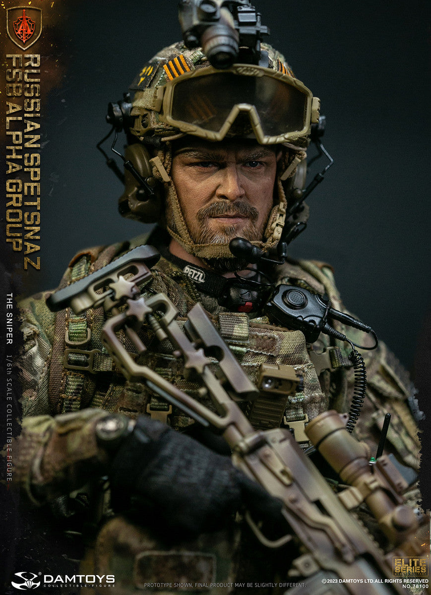 Preventa Figura The Sniper - Russian Spetsnaz FSB Alpha Group marca Damtoys 78100 escala 1/6